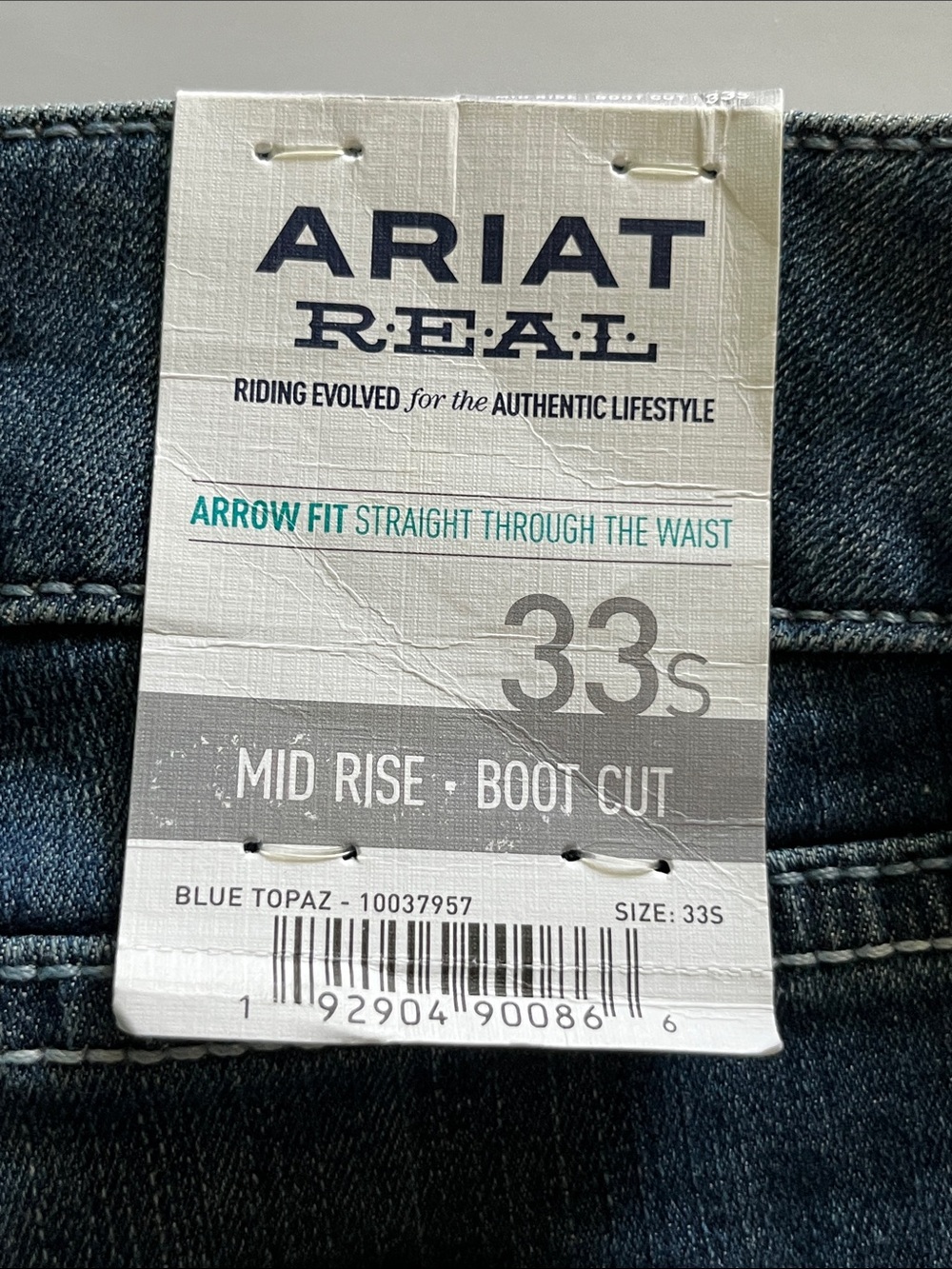 Ariat Real Denim Arrow Mid Rise Bootcut NWT Size 33s - Picture 13 of 16